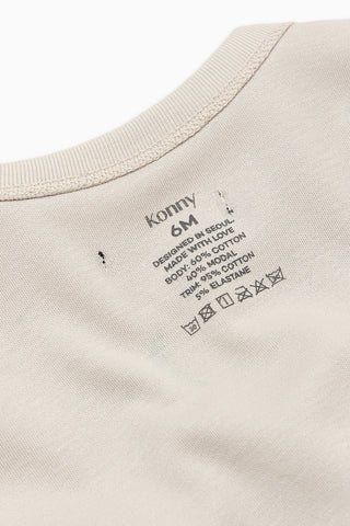 ソフトモダール ロンパース&帽子セット