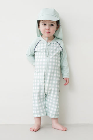 UVカット オールインワン水着2点セット