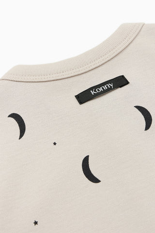 ソフトモダール ロンパース&帽子セット