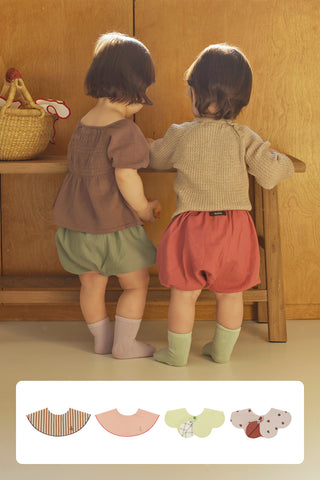 [6点SET] かぼちゃパンツ&スタイセット