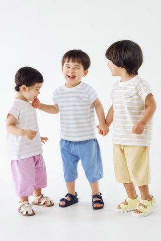 [26SS] クールコットン ボーダーセットアップ