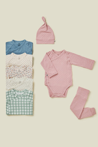 Newborn バンブーボディスーツ&レギンスセット