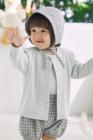 コットンカットソー カーディガン