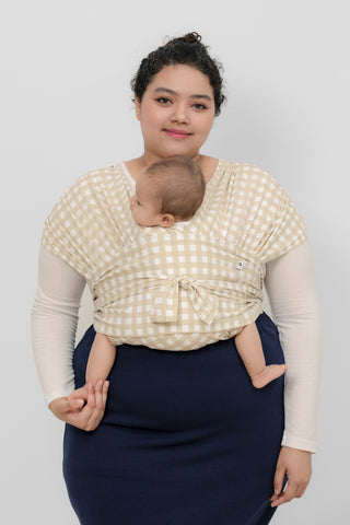 コニー抱っこ紐 SoftBreeze™ / クリーミーギンガム（2XS,XS,2XL,3XL,4XL,5XL）