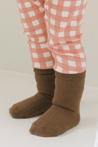 【8/26(水) お昼12時販売予定】[26FW] Easy-fit ベーシックソックス 4P(OATMEAL, TAUPE, BROWN, CHARCOAL)