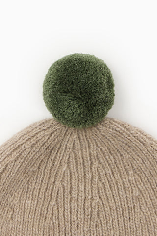 カシミアブレンド ニットボンネット
