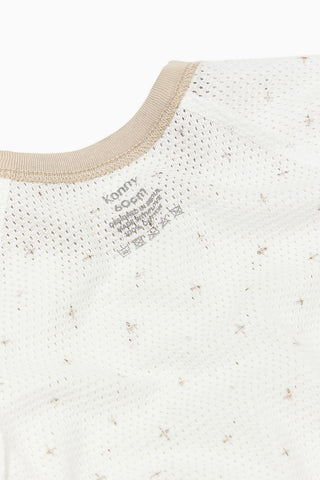 Newborn コットンメッシュボディスーツ