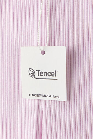 [26SS] ソフトモダール リブフレアレギンス 10分丈