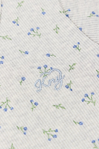 【8/26(水) お昼12時販売予定】[26FW] GIRLS モダール リブ長袖Tシャツ ハート刺繍