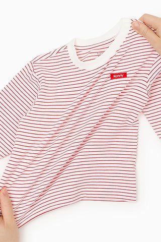 【2/12 お昼12時発売予定】[26SS] コットンボーダー 長袖Tシャツ