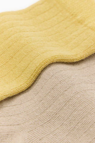 【8/26(水) お昼12時販売予定】[26FW] Easy-fit ベーシックソックス 4P (BEIGE, MUSTARD, OLIVE GREEN, LAVENDER)