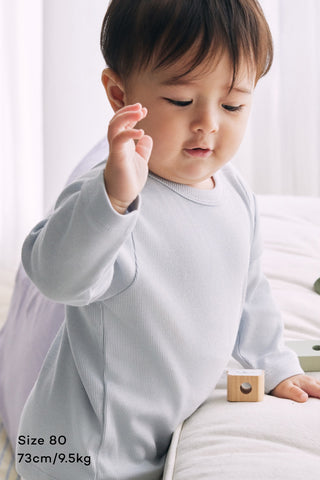 モダールリブ 長袖Tシャツ