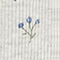 Gray Blue Flower T