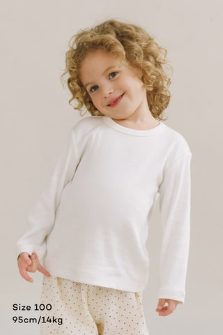 モダールリブ 長袖Tシャツ